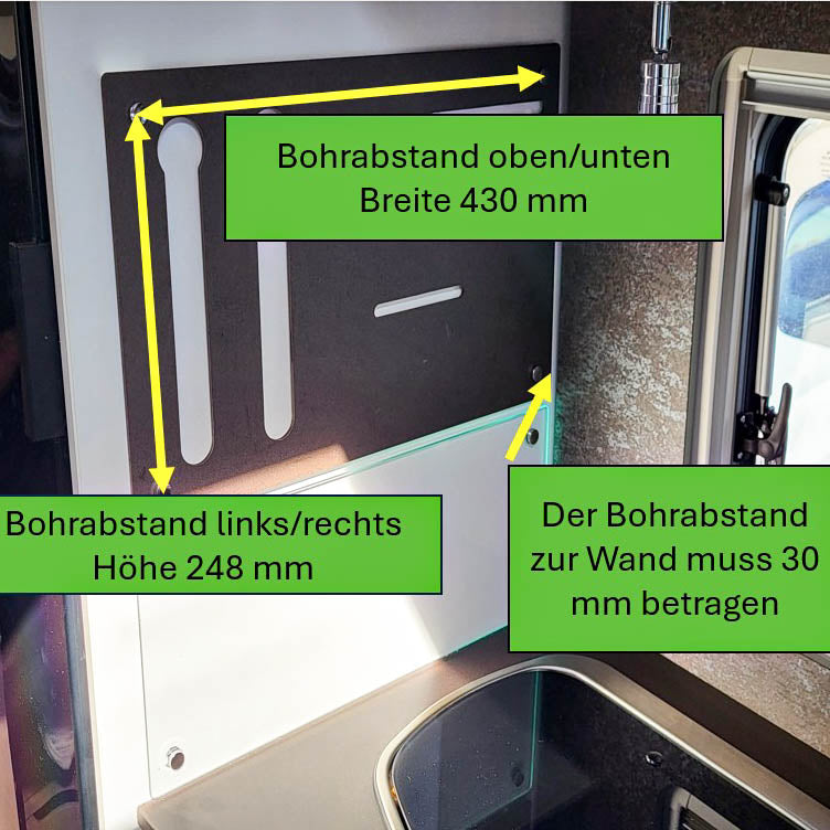 Motorhome shelf instead of capsule holder for Bürstner