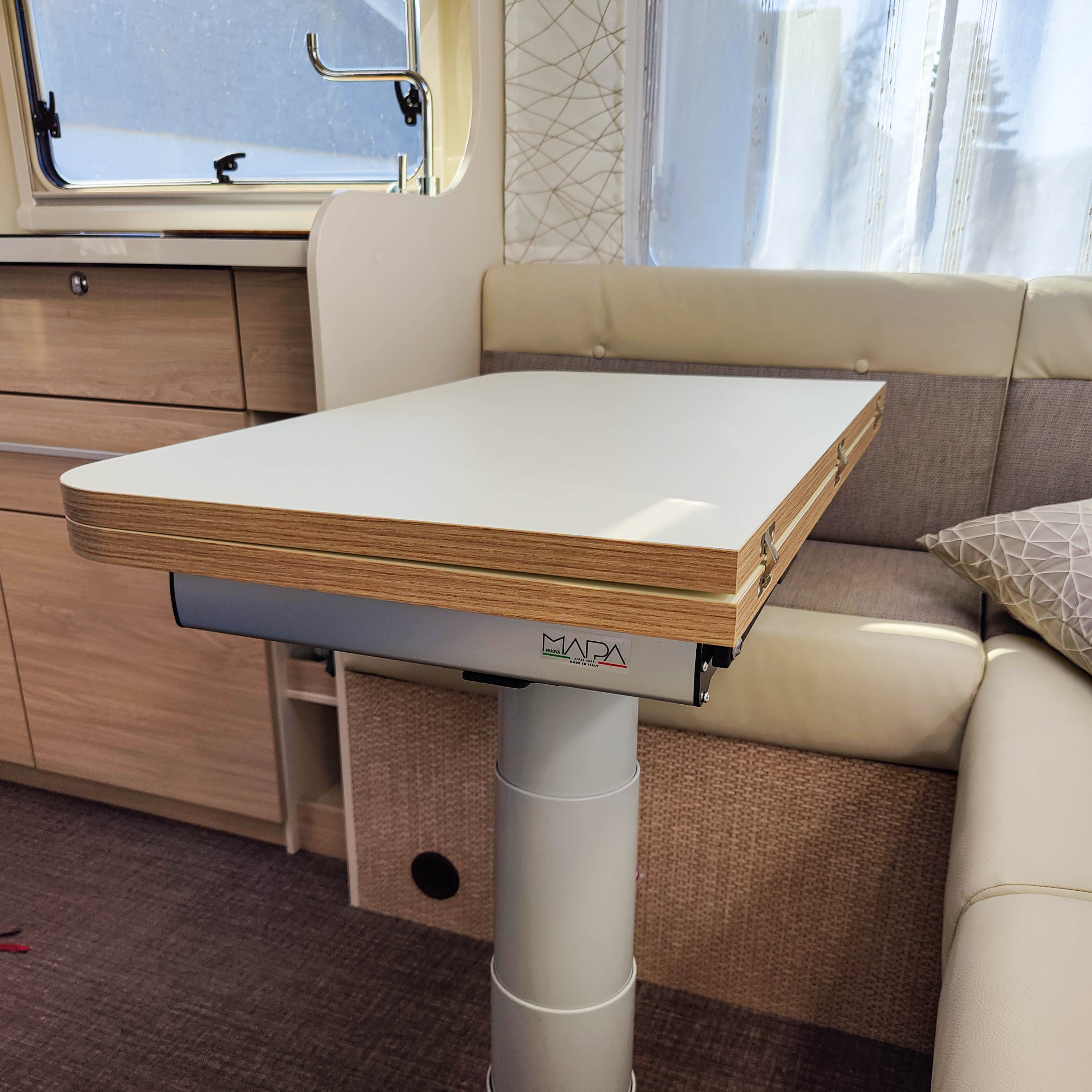 Nuova Mapa Tischgestell inklusive höhenverstellbarer Säule für klappbare Tischplatten