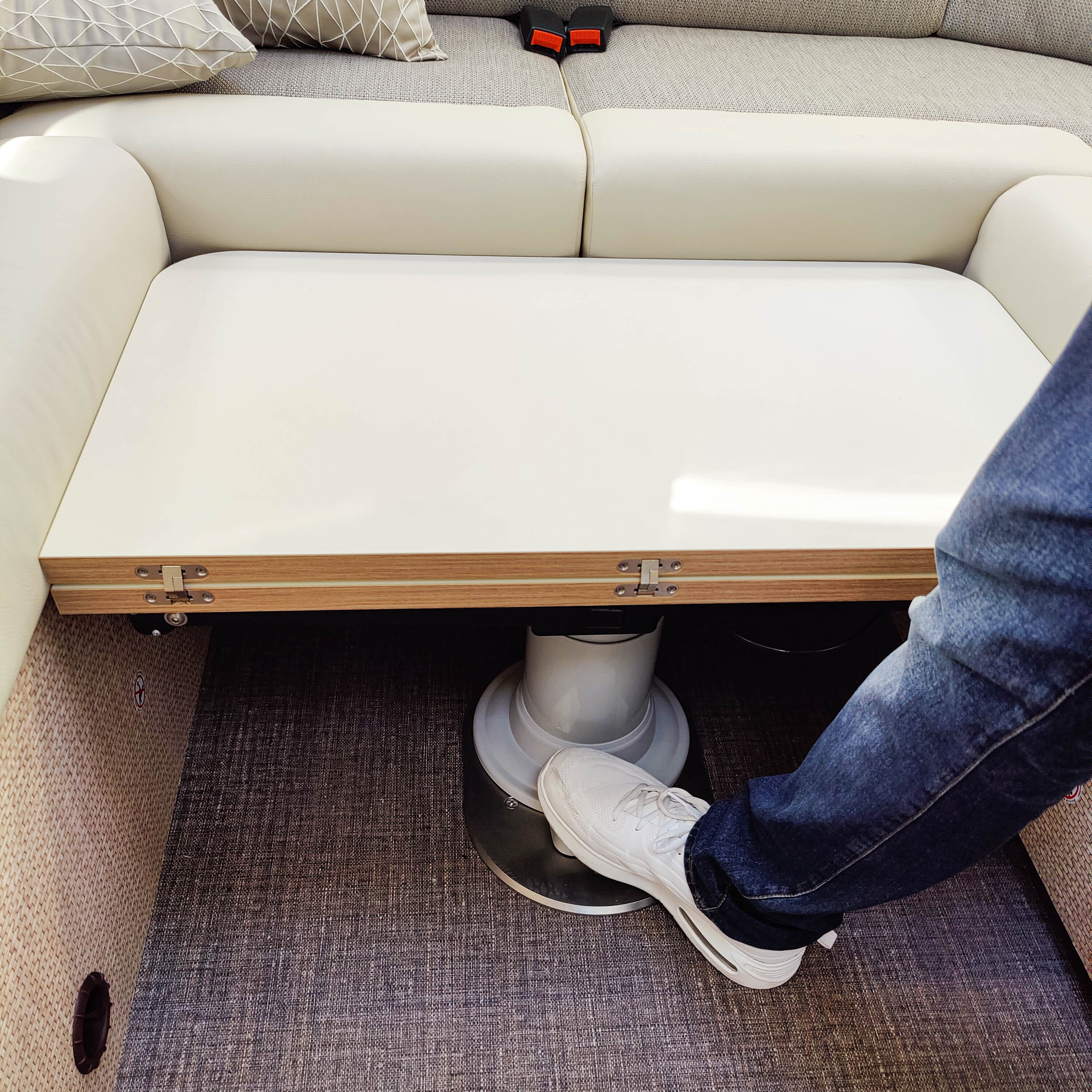 Nuova Mapa Tischgestell inklusive höhenverstellbarer Säule für klappbare Tischplatten