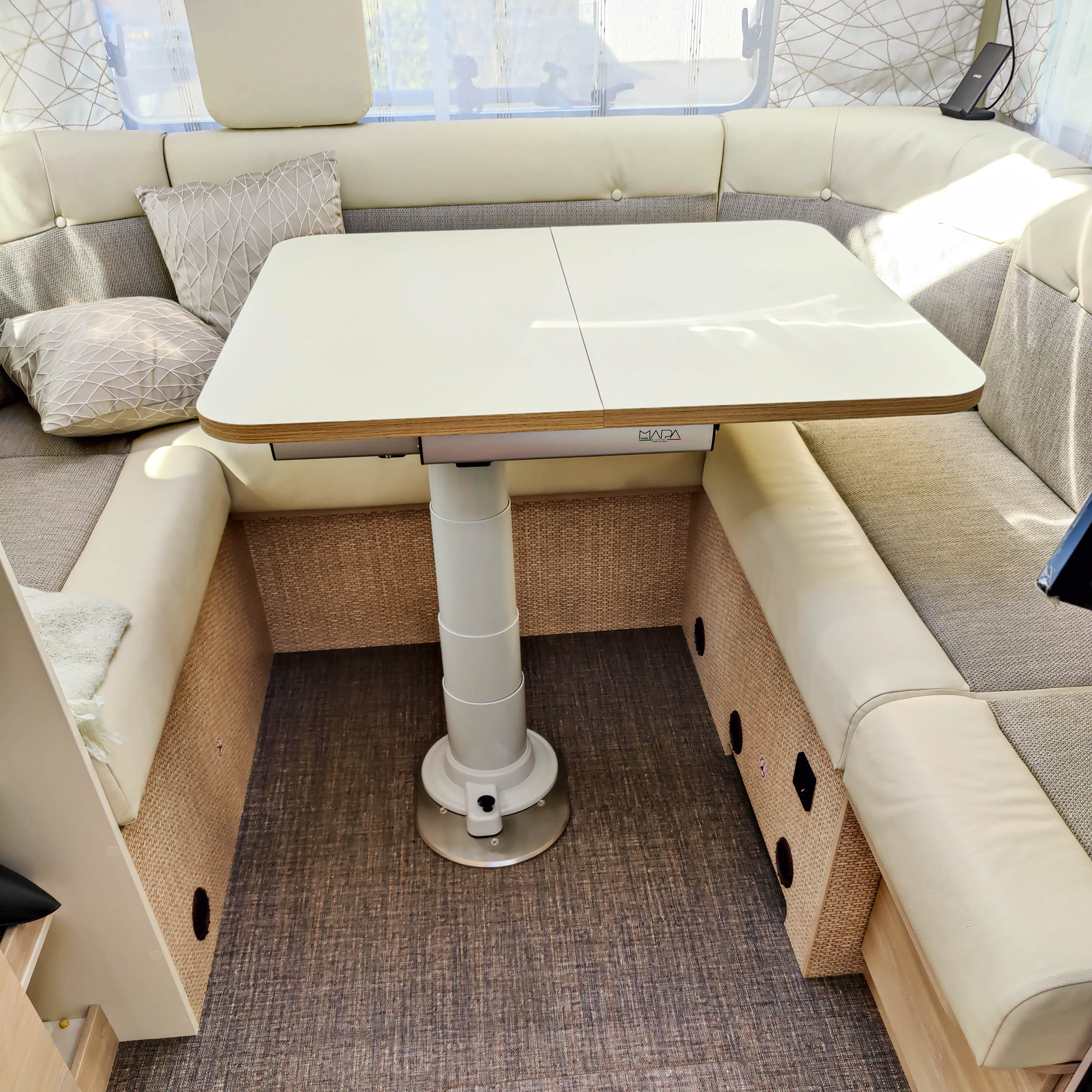 Nuova Mapa Tischgestell inklusive höhenverstellbarer Säule für klappbare Tischplatten