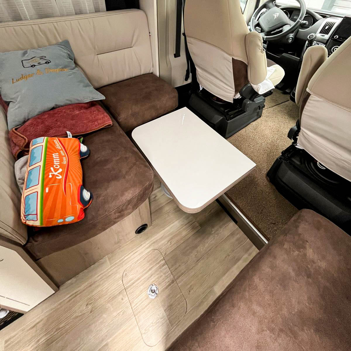 Nuova Mapa Tischgestell inklusive höhenverstellbarer Säule für klappbare Tischplatten