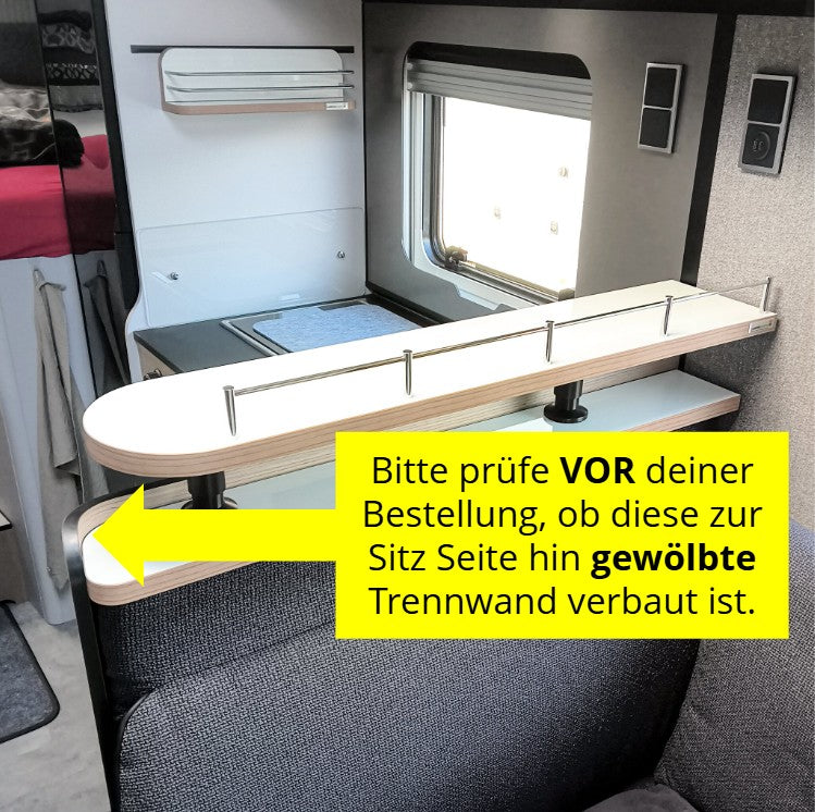 2-piece storage shelf for Hymer models from model year 2026 onward