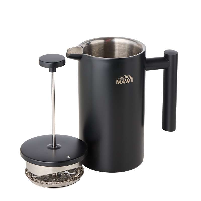Edelstahl French Press 800 ml - isoliert