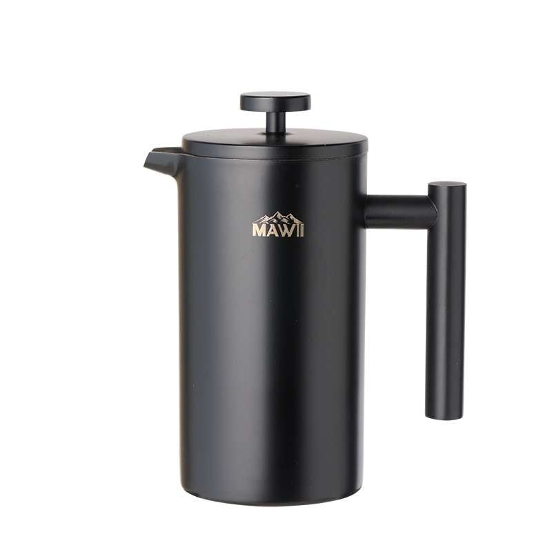 Edelstahl French Press 800 ml - isoliert