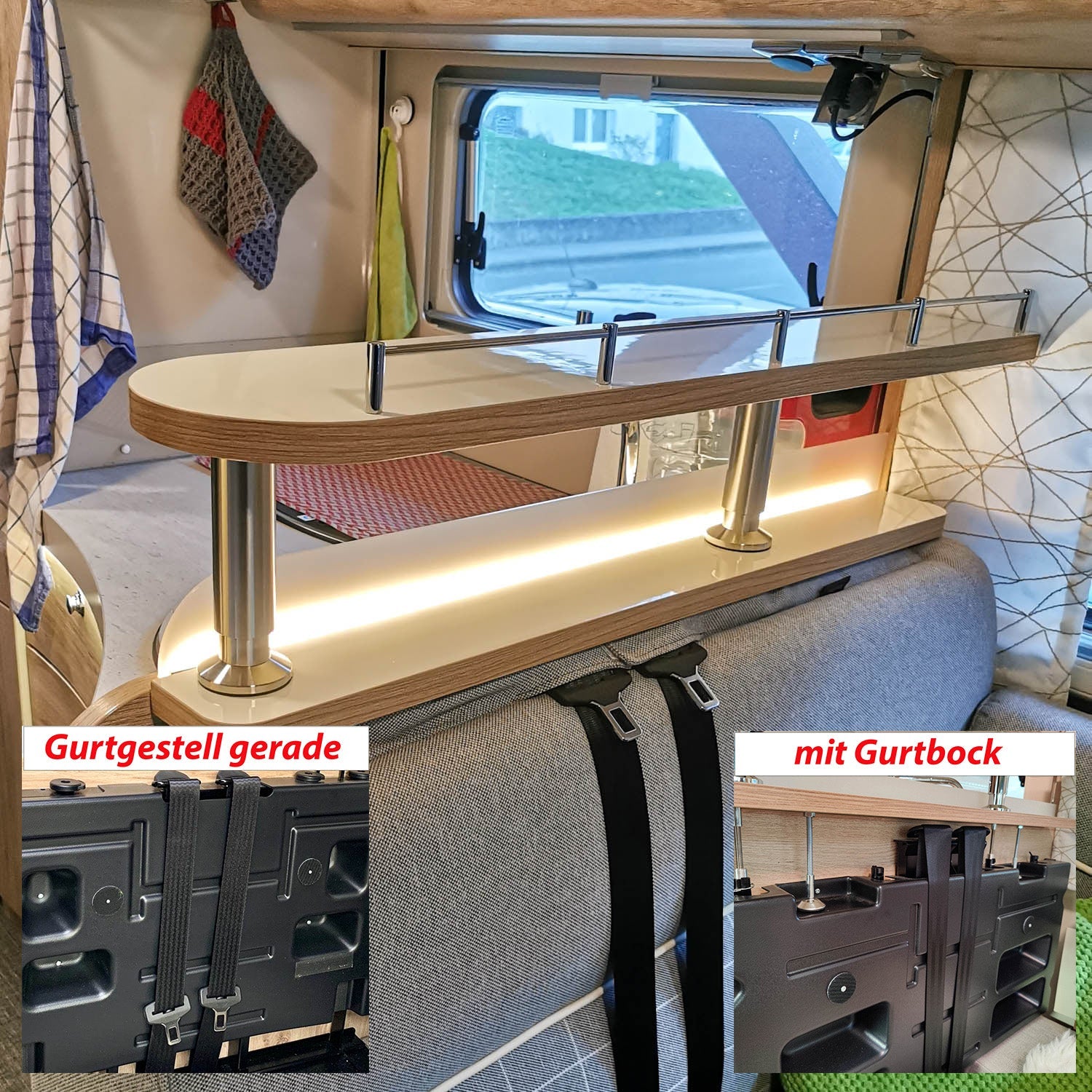 2-teiliges Ablageboard für Euramobil Modelle