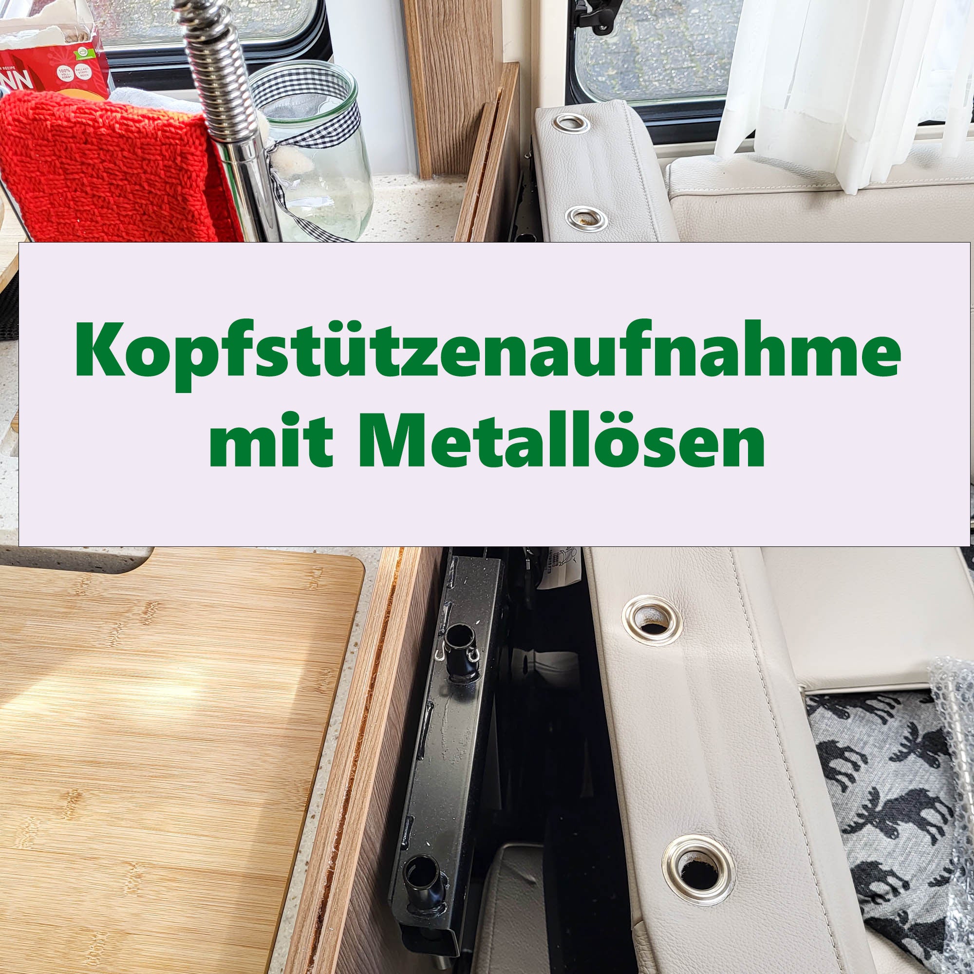 Bild Sitzstruktur Metall Ösen
