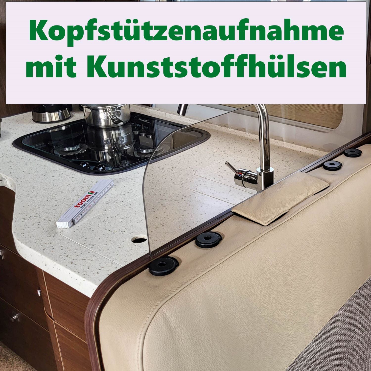 Passende Hülsen für Wohnmobil Ablageboard