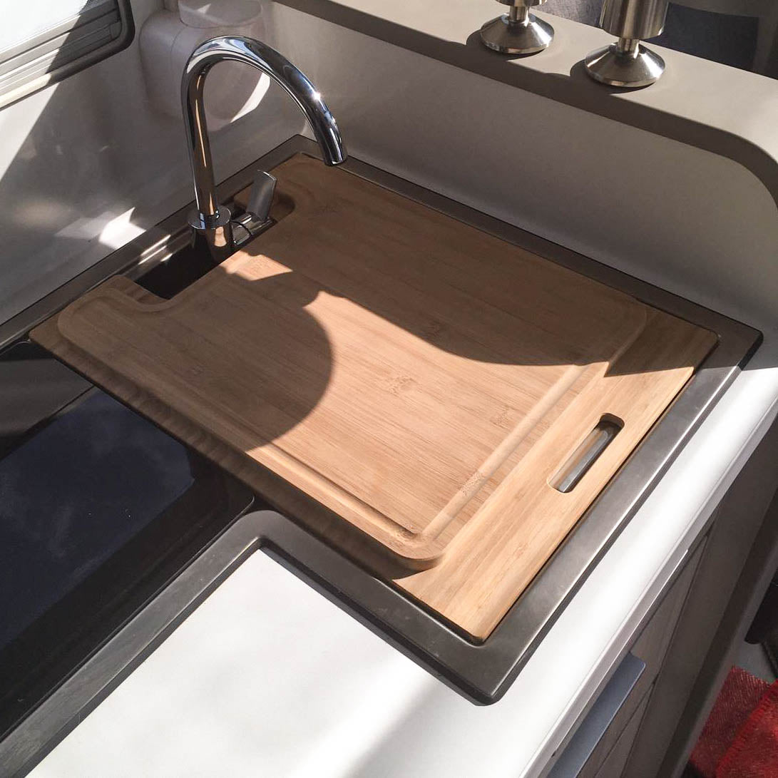 Cutting board with sink cover for Adria Compact and numerous Adria caravans up to model year 2023
