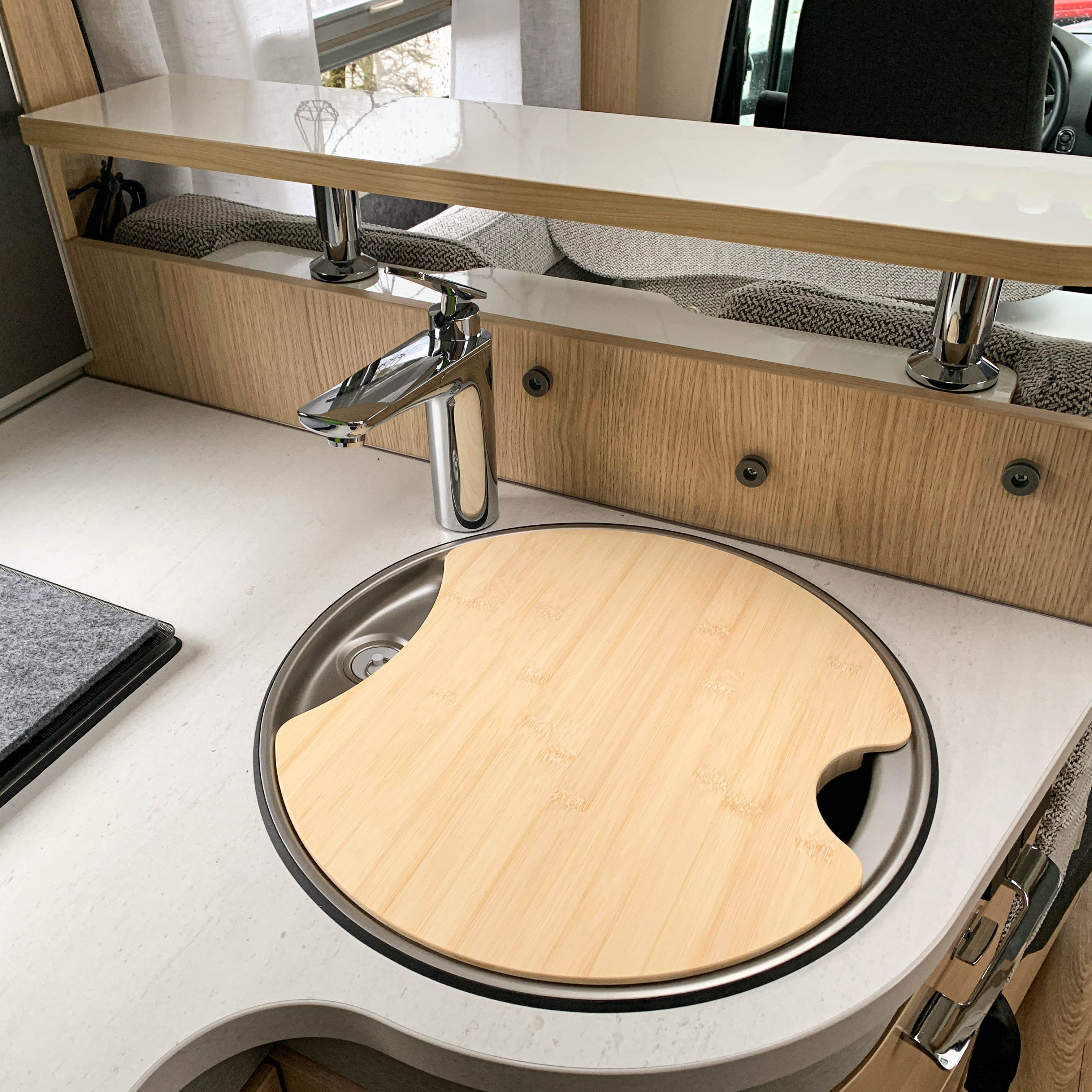 Schneidebrett mit Spülenabdeckung für Hymer und Eriba Modelle